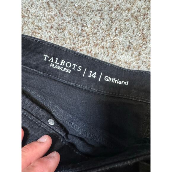 Talbots Black Flawless Girlfriend Flawless Woman's Jeans/Pants size women's 14 - Picture 3 of 7